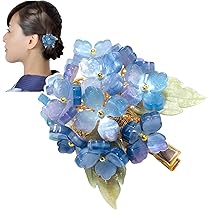 手作り蝶々ポップカラー❁︎ブルー　ヘアクリップ Amazon.co.jp: misakinoya美しい バタフラ 髪飾り ヘアクリップ